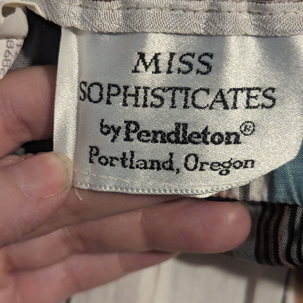 MISS SOPHISTICATES BY PENDELTON 1980'S PLAID SKIRT - Picture 4 of 7